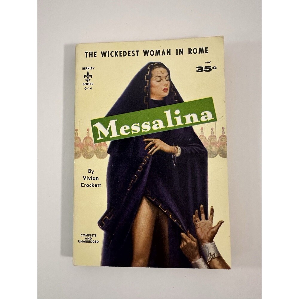 Rare Messalina by Vivian Crockett Vintage (1955) Berkley pb Ancient Rome Novel